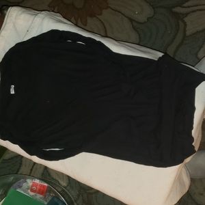 Splendid long sleeve deep v neck shirt with wide band waist